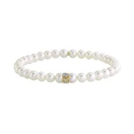 Eternity Heart & Pearl Bracelet