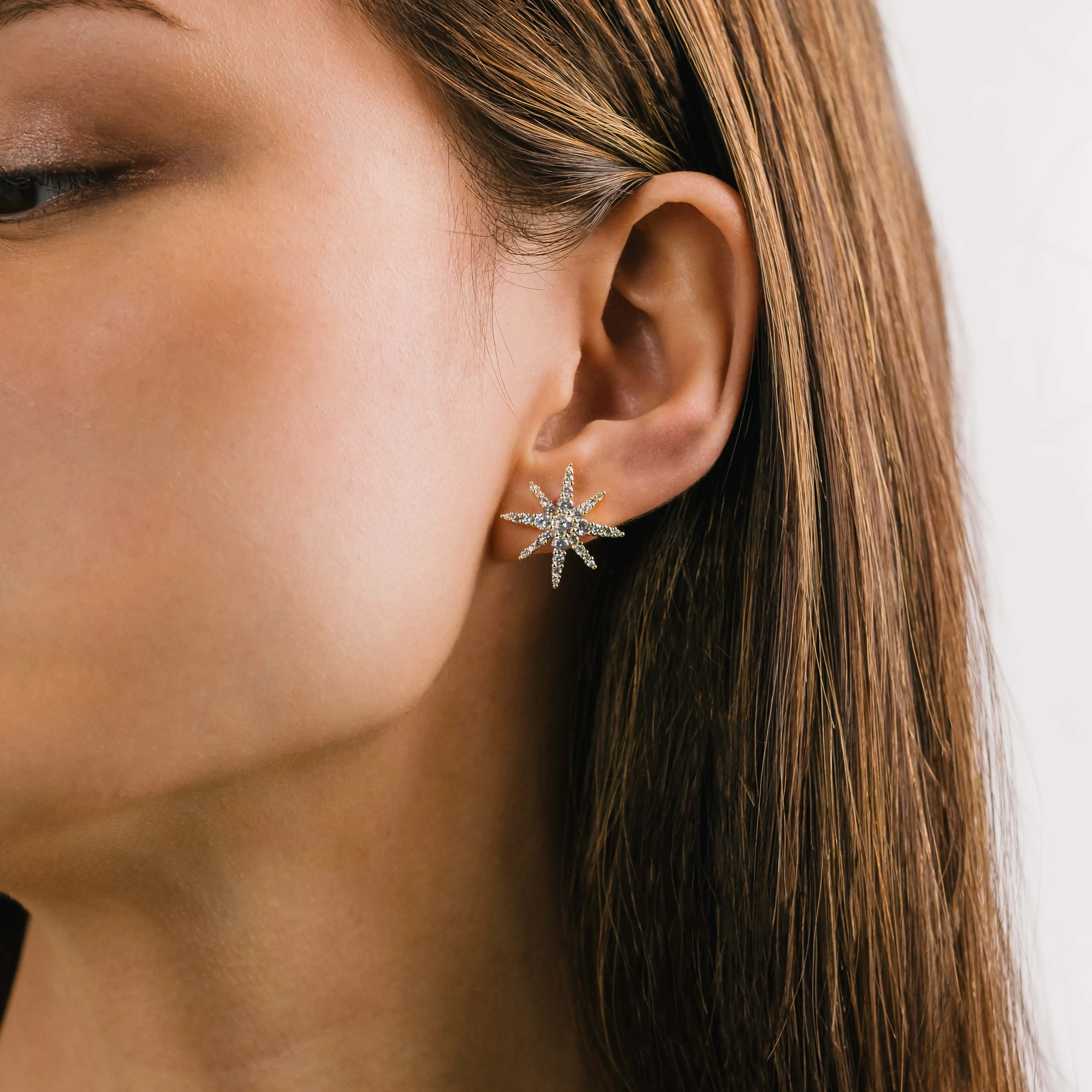 Etoile Star Stud Earrings Gold