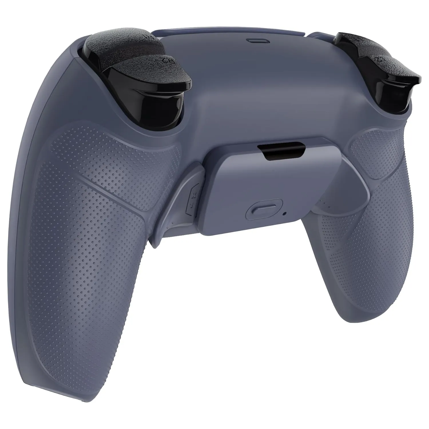 eXtremeRate Sterling Silver Rubberized Grip Programable Rise V3 Remap Kit for PS5 Controller BDM-030 040 050, Upgrade Board Redesigned Bottom Shell Back Buttons Set for PS5 Controller - NO Controller