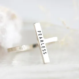 Fearless: Single Bar Ring by Christina Kober