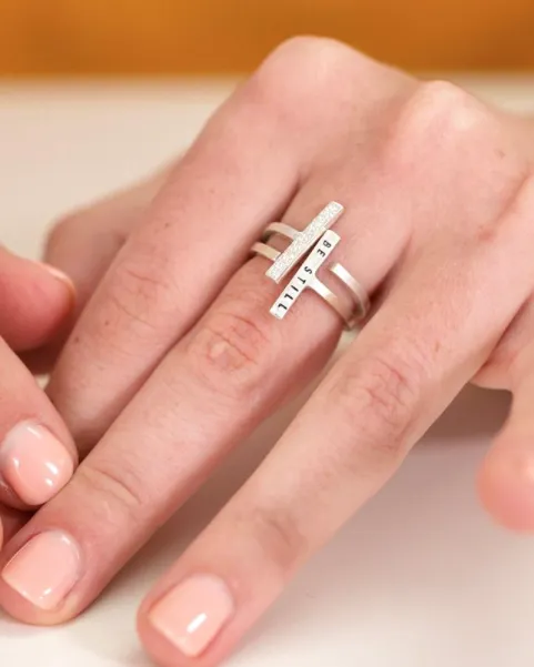 Fearless: Single Bar Ring by Christina Kober