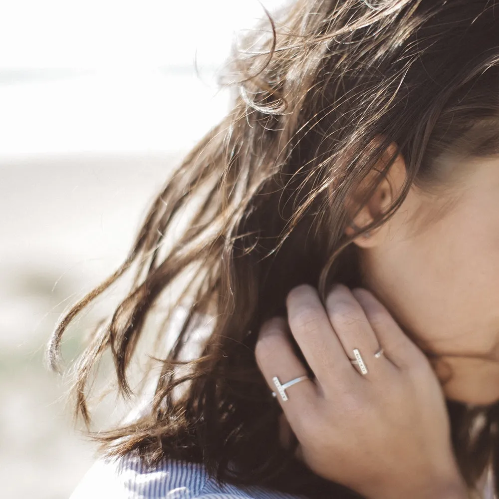 Fearless: Single Bar Ring by Christina Kober