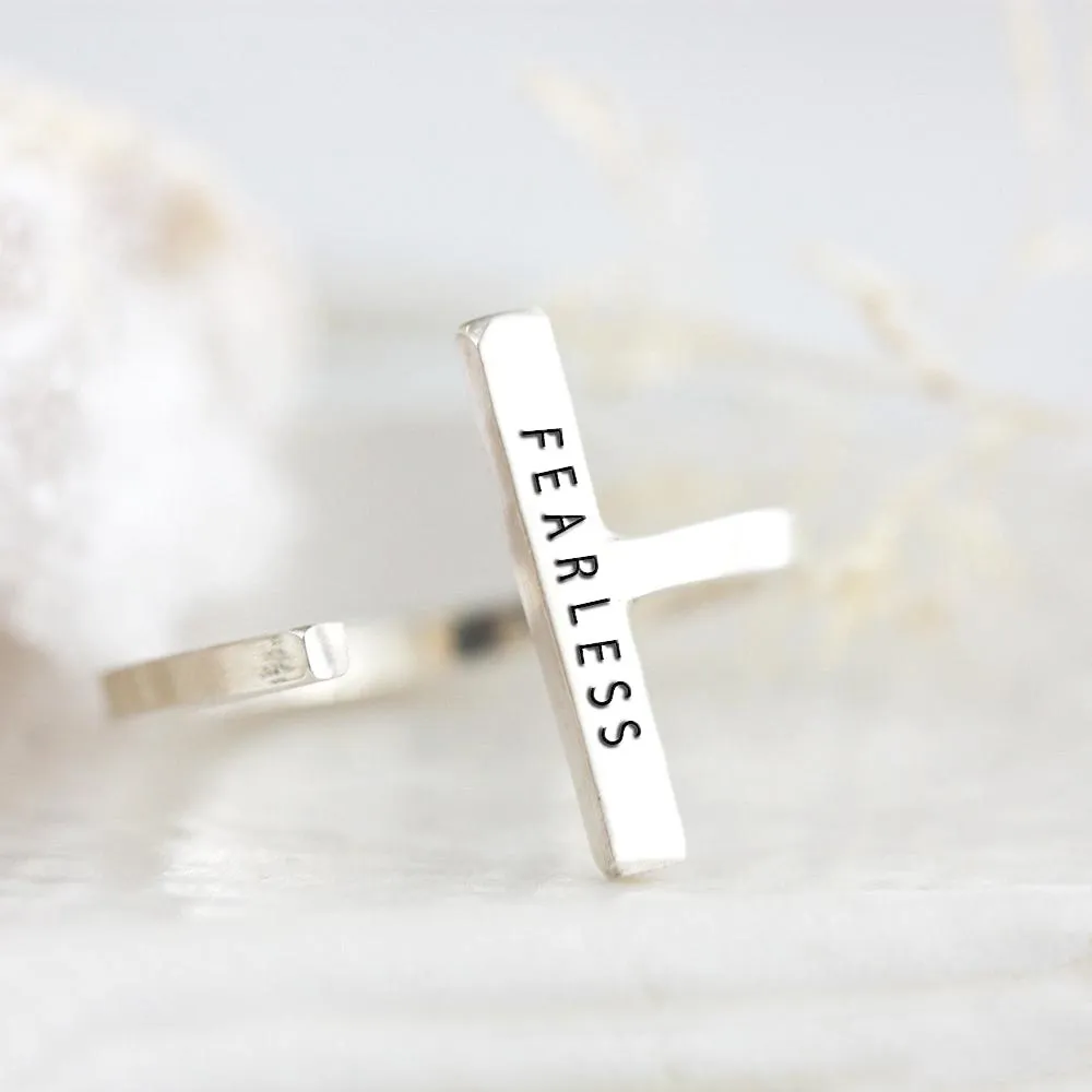 Fearless: Single Bar Ring by Christina Kober