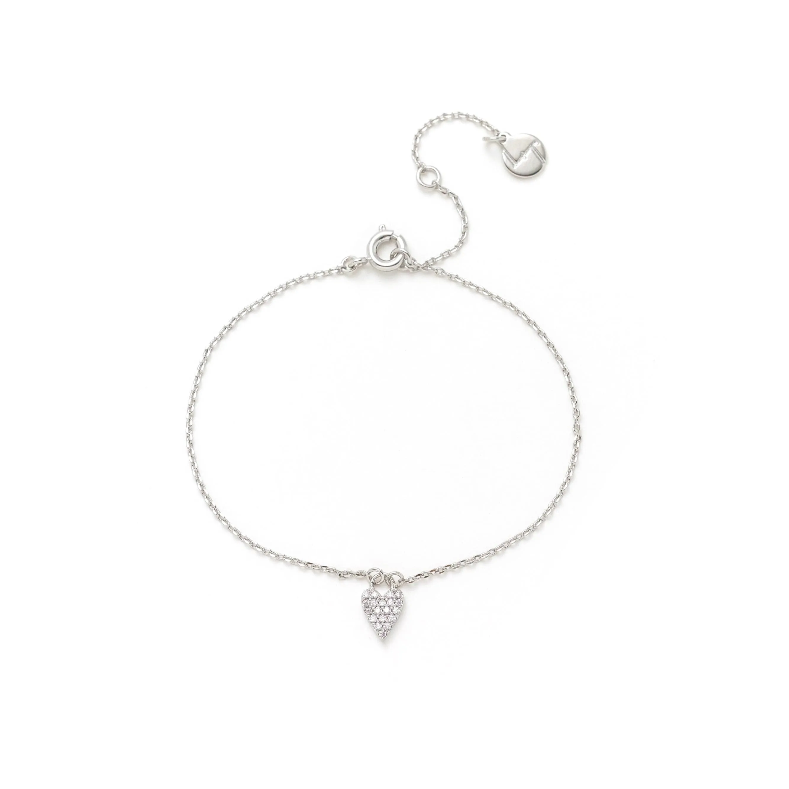 Flutter Heart Bracelet Silver