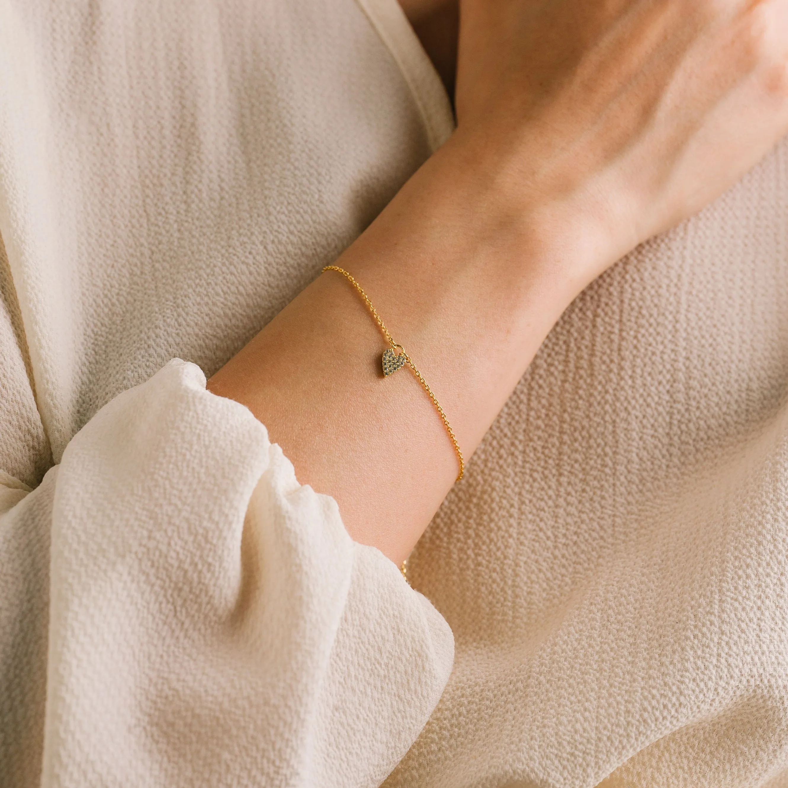 Flutter Heart Bracelet Silver