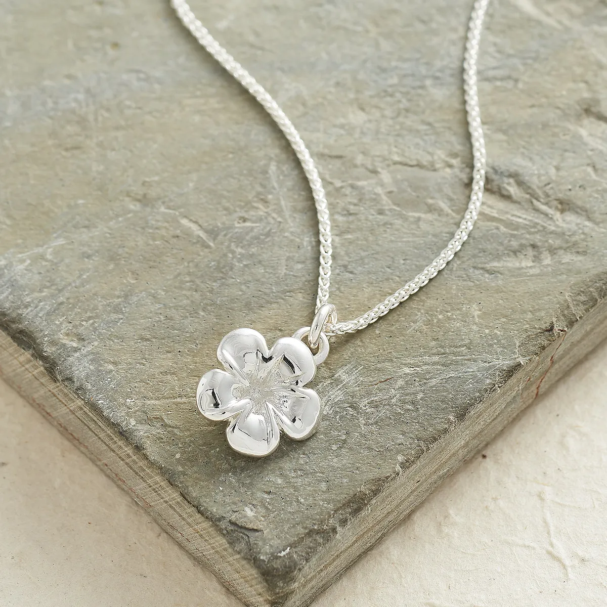Frangipani Flower Silver Charm