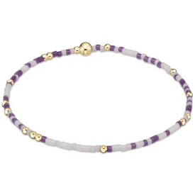 Gameday Hope Unwritten Bracelet - Purple-White