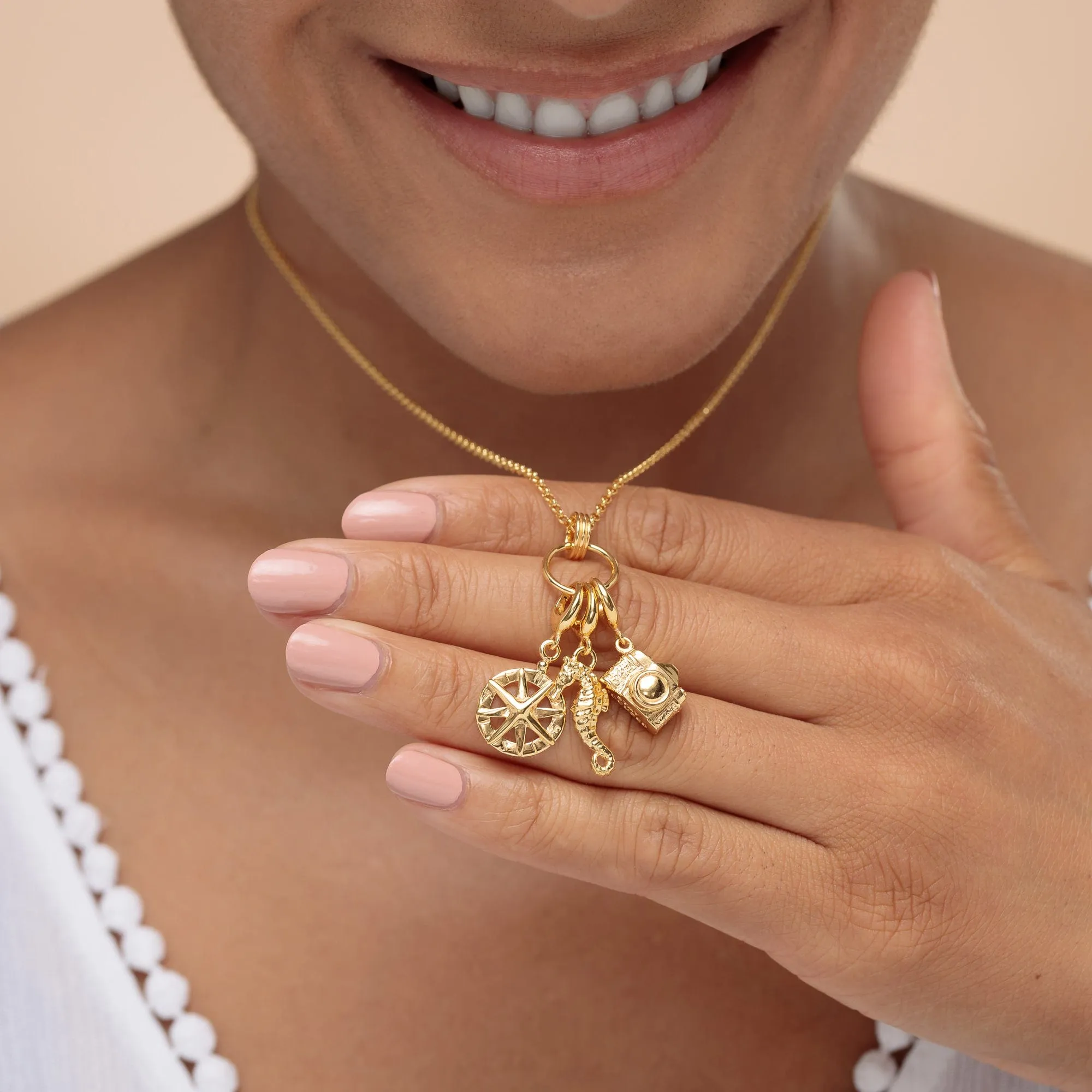 Gold Plated Seahorse Charm