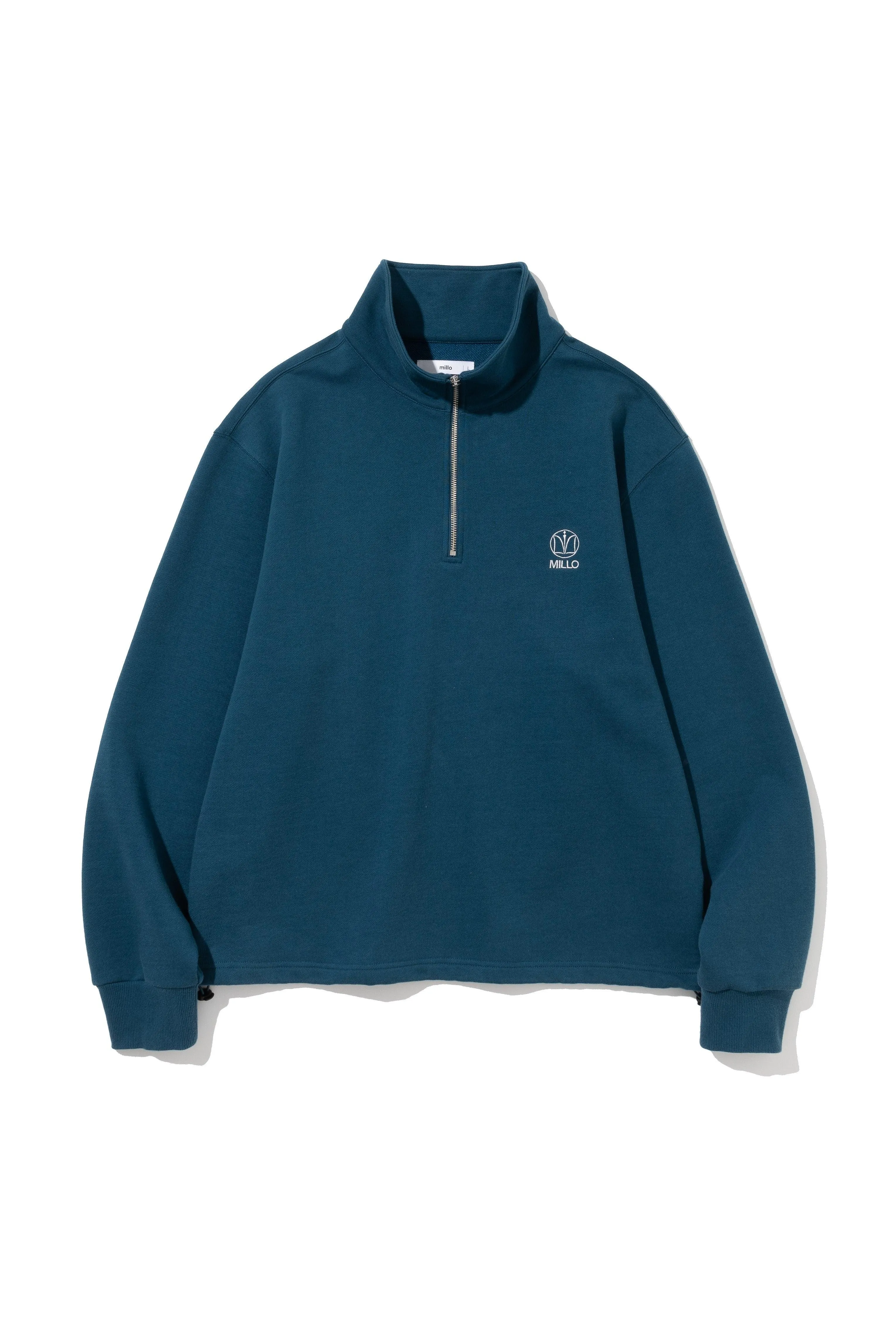 Green Blue Soft Symbol Half Zip-up