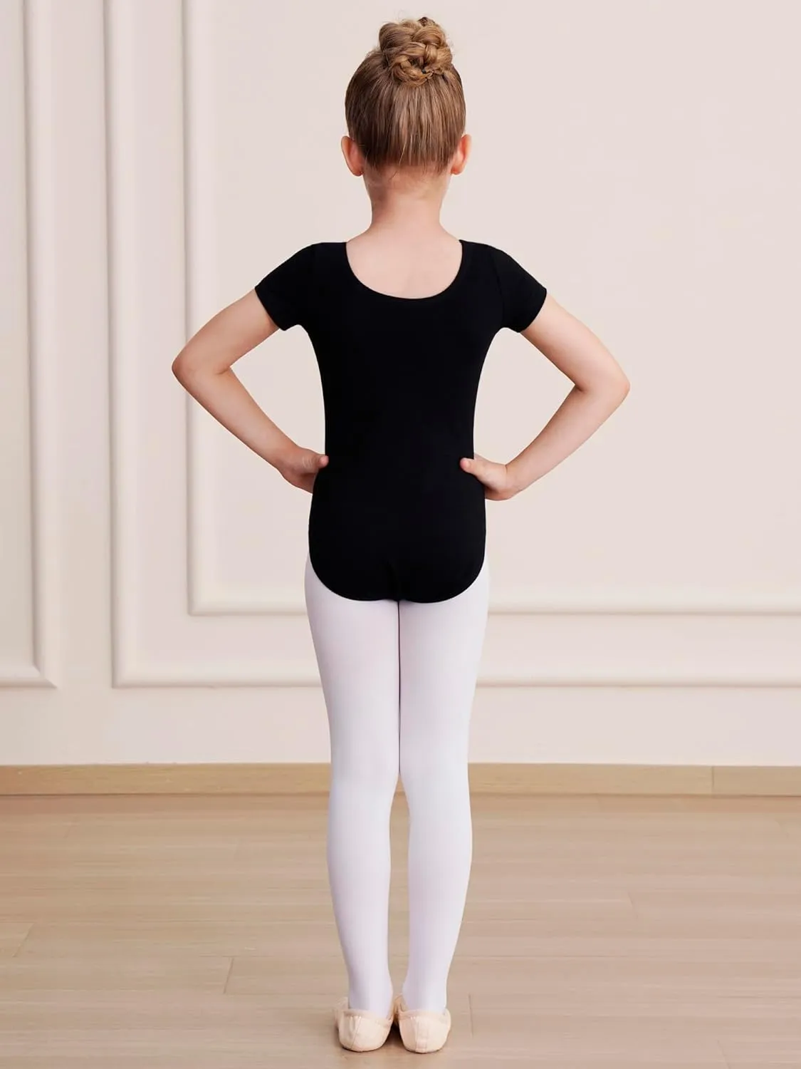 Gymnastics Leotards for Girls Ballet Leotard Toddler girls Bodysuit Short Sleeve Kids Dance Outfits