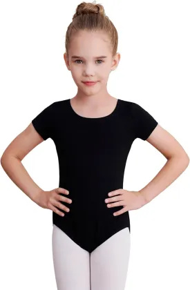 Gymnastics Leotards for Girls Ballet Leotard Toddler girls Bodysuit Short Sleeve Kids Dance Outfits