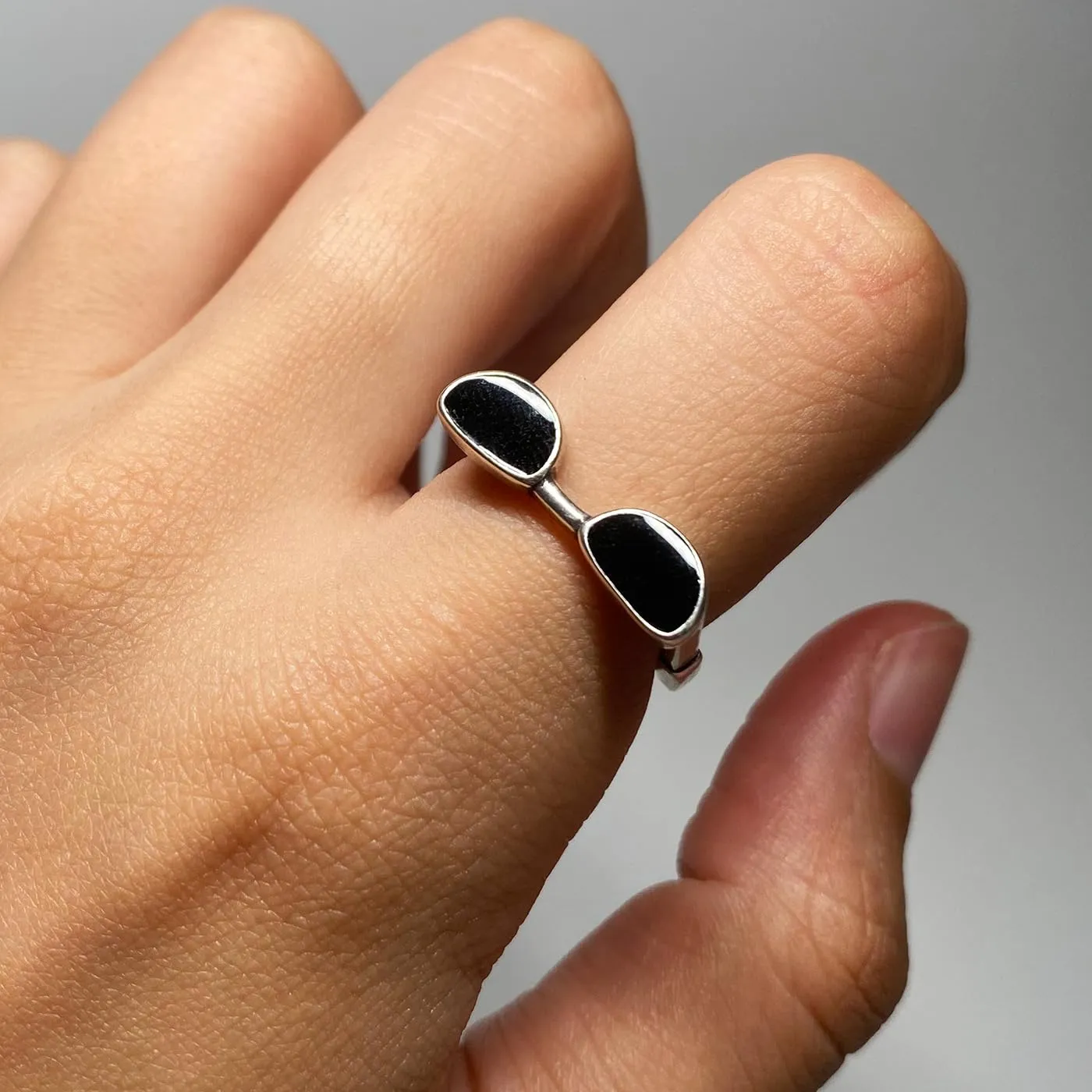Handmade 925 Sterling Silver Ring Adjustable Cool Stacking Ring Vintage Personalized Jewelry for Women & Men