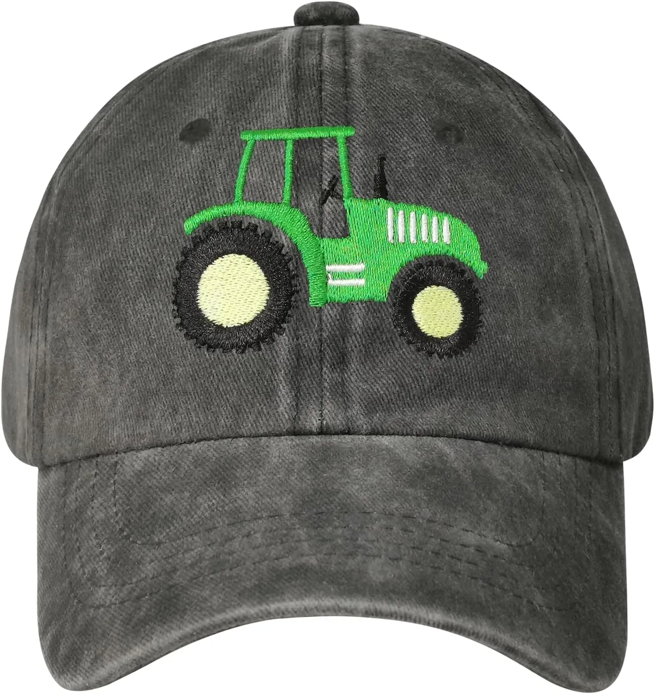 Hepandy Embroidered Farm Tractor Hats for Boys Girls