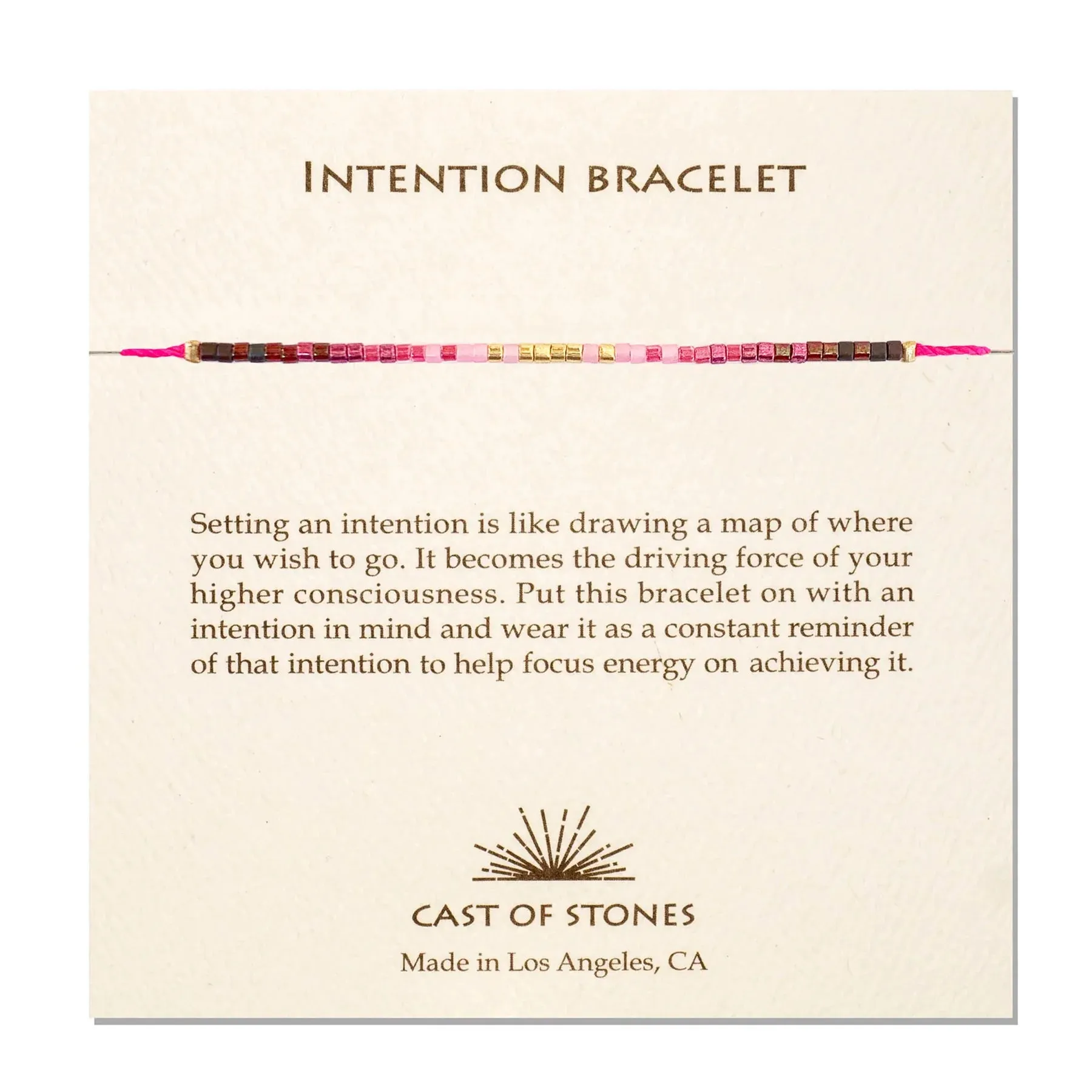 Intention Bracelet - Radiant Pink