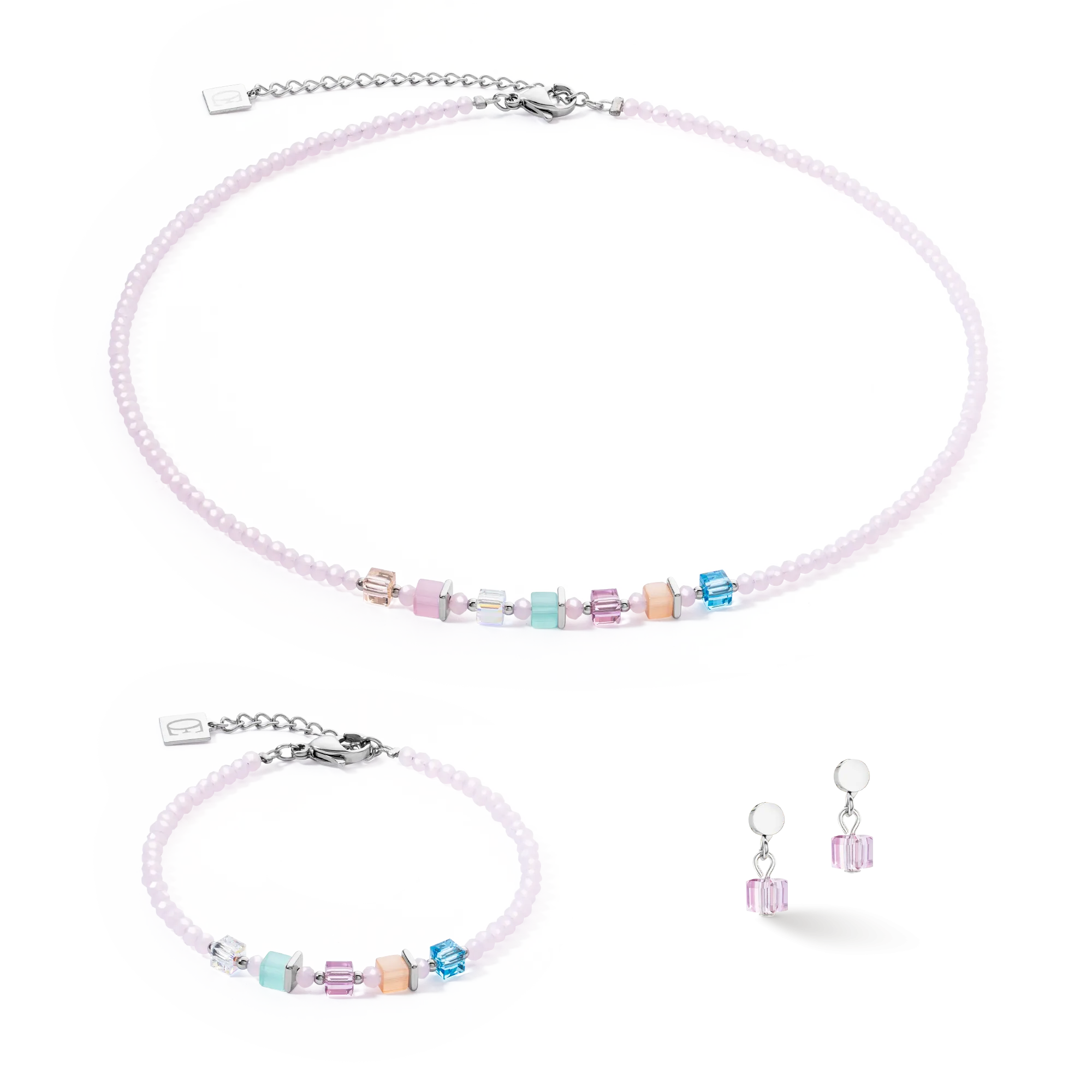 Joyful Colours necklace pink-multicolour
