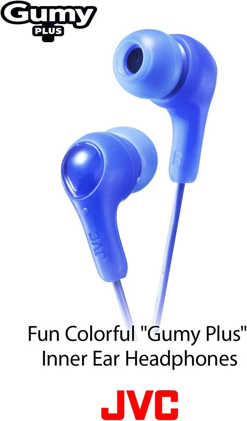 JVC Gumy in Ear Earbud Headphones, Powerful Sound, Comfortable and Secure Fit, Silicone Ear Pieces S/M/L - HAFX7P Pink, 1 Count (Pack of 1)
