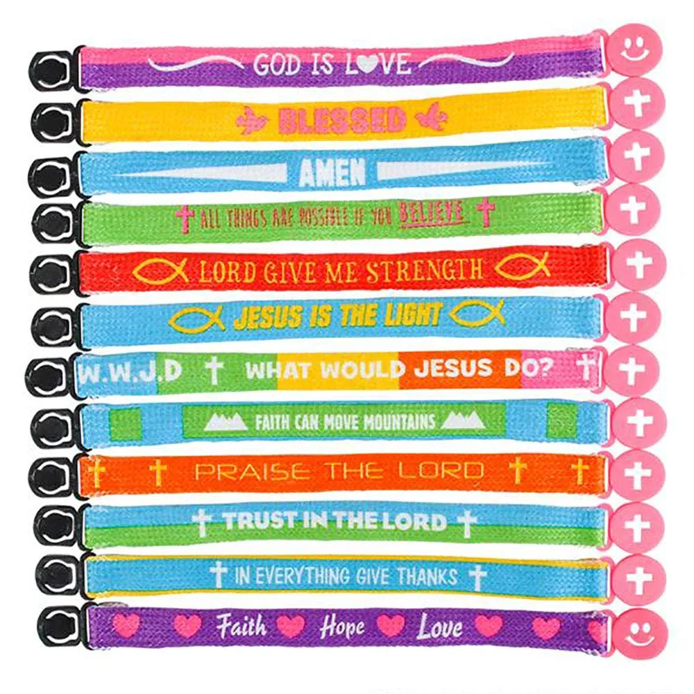 Kicko Assorted Friendship Bracelets - 120 Pieces - Church Events, Gift Ideas, Youth Group