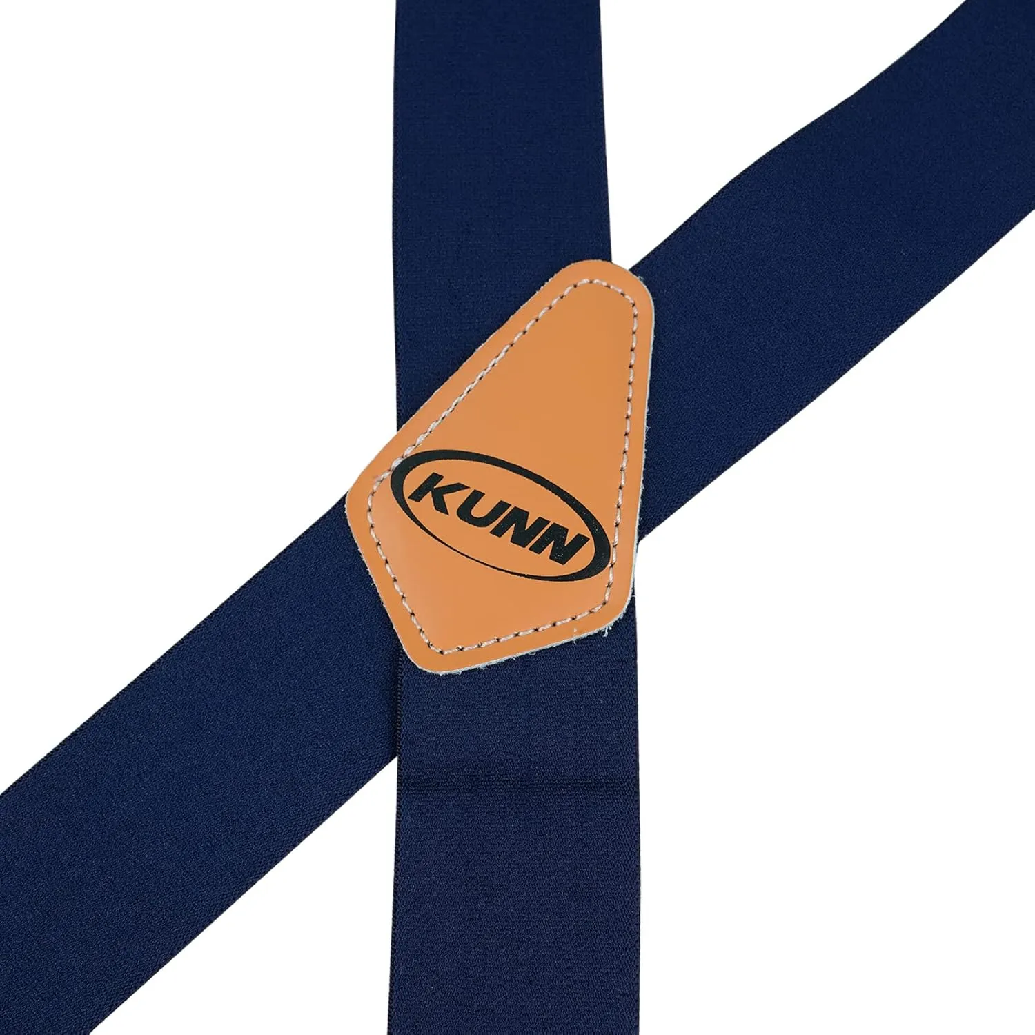 KUNN Mens Suspenders X-Back 2 Inch Wide Elastic Suspender Heavy Duty Clips Work Suspenders