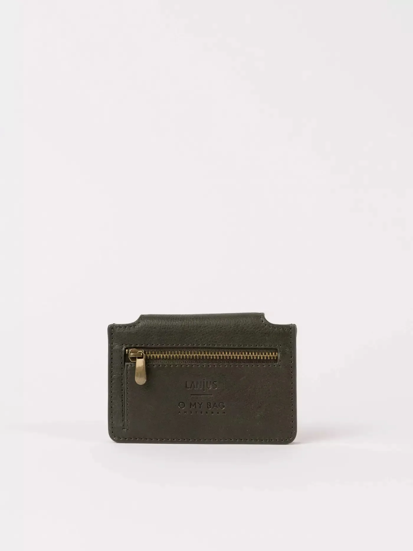 LANIUS x O MY BAG Harmonica wallet 14158 dark olive 688 women