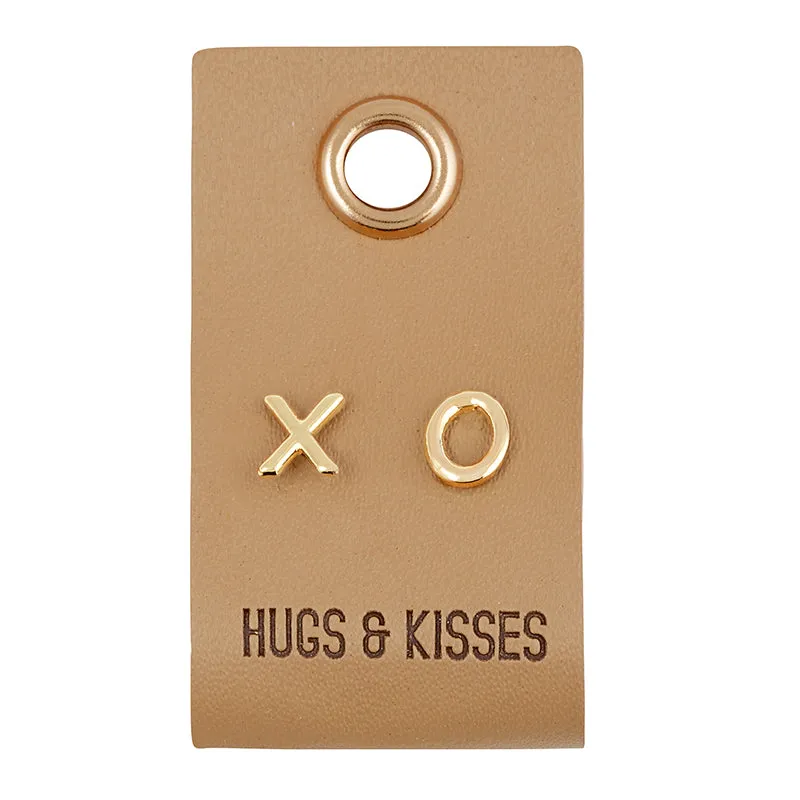 LEATHER TAG EARRINGS