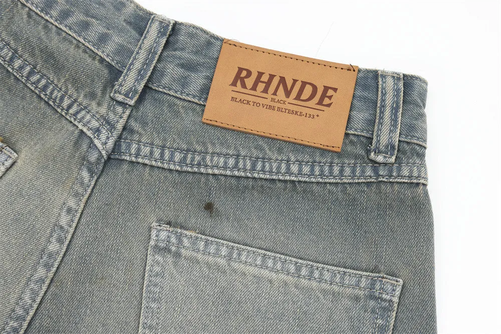 Light | Distressed Denim Shorts