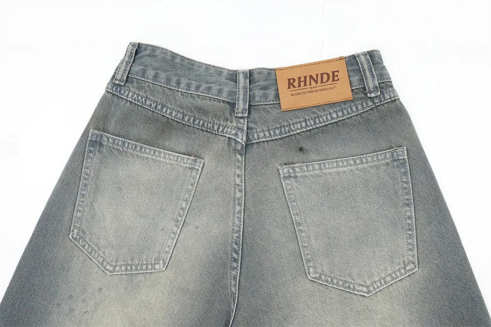 Light | Distressed Denim Shorts