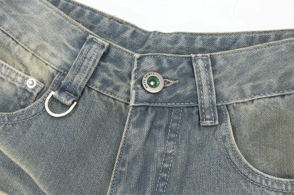Light | Distressed Denim Shorts