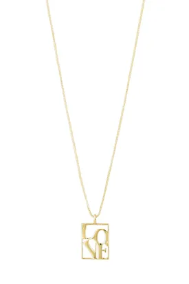 LOVE TAG RECYCLED LOVE NECKLACE