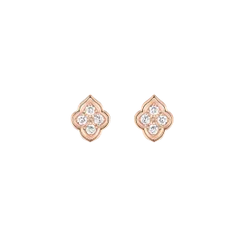 Luce - 4 Diamond Rose Gold Stud Earrings