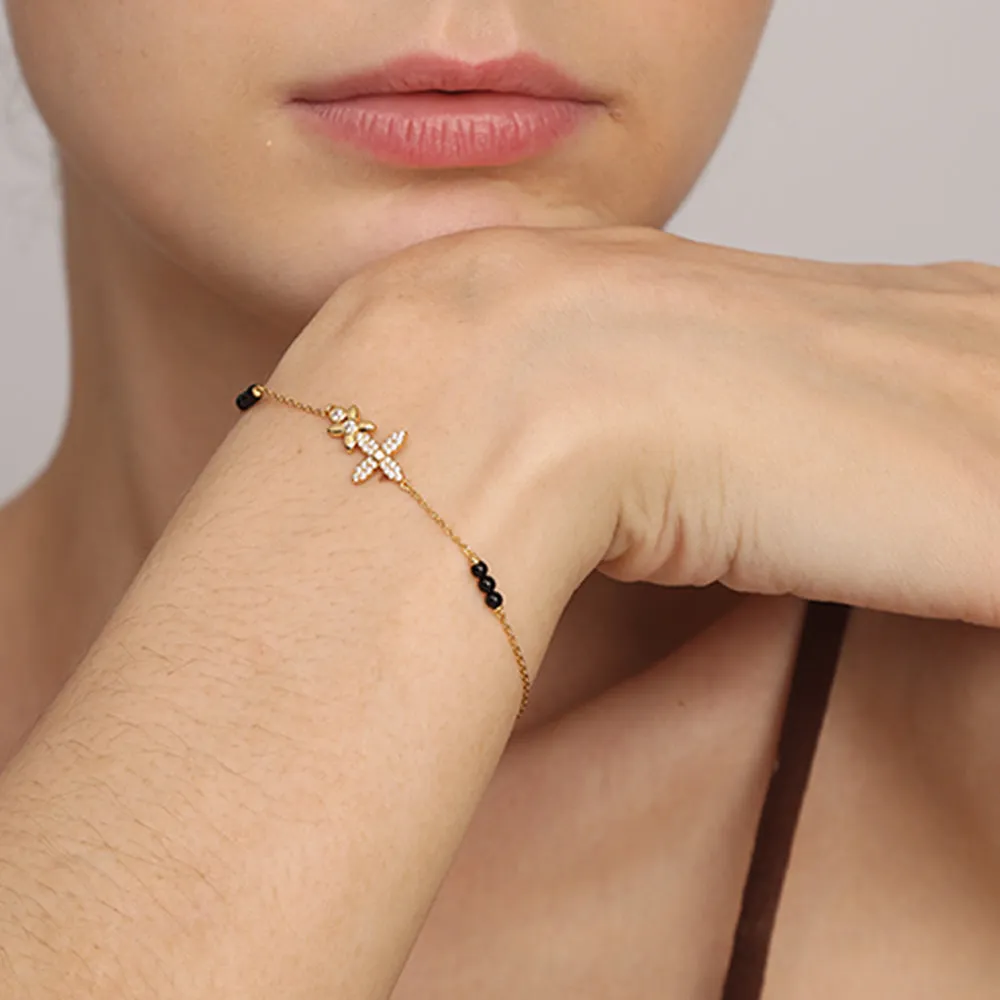 Manasvini Mangalsutra Bracelet | 18K Gold Vermeil
