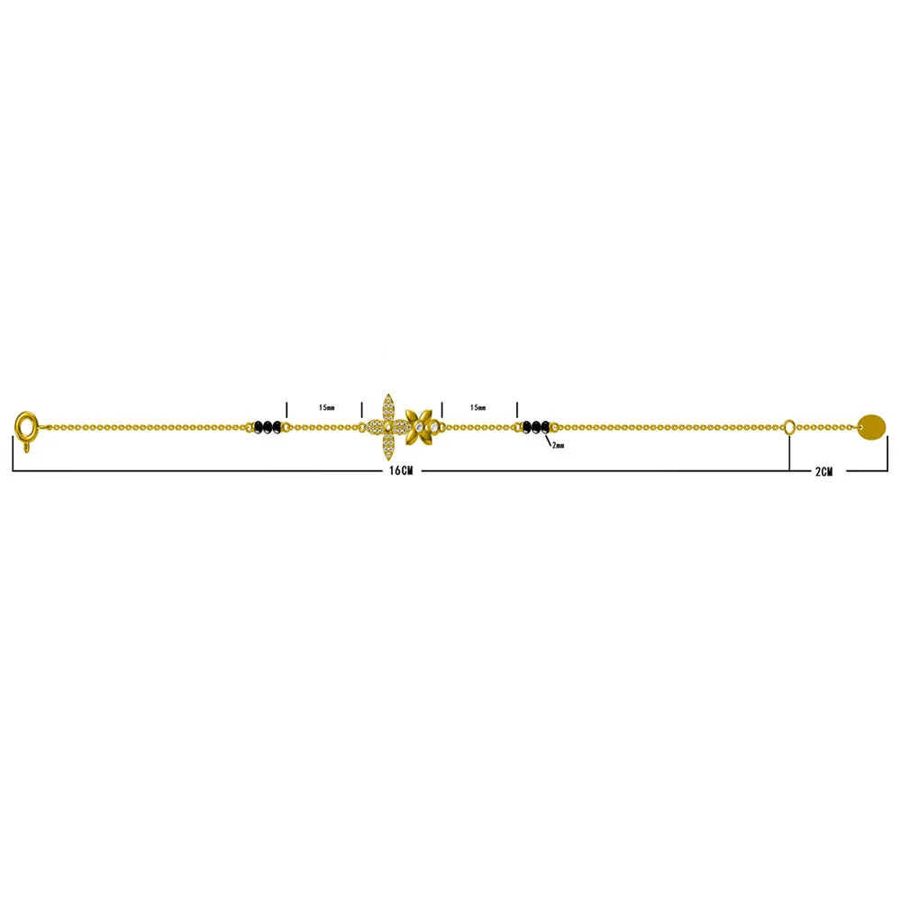 Manasvini Mangalsutra Bracelet | 18K Gold Vermeil