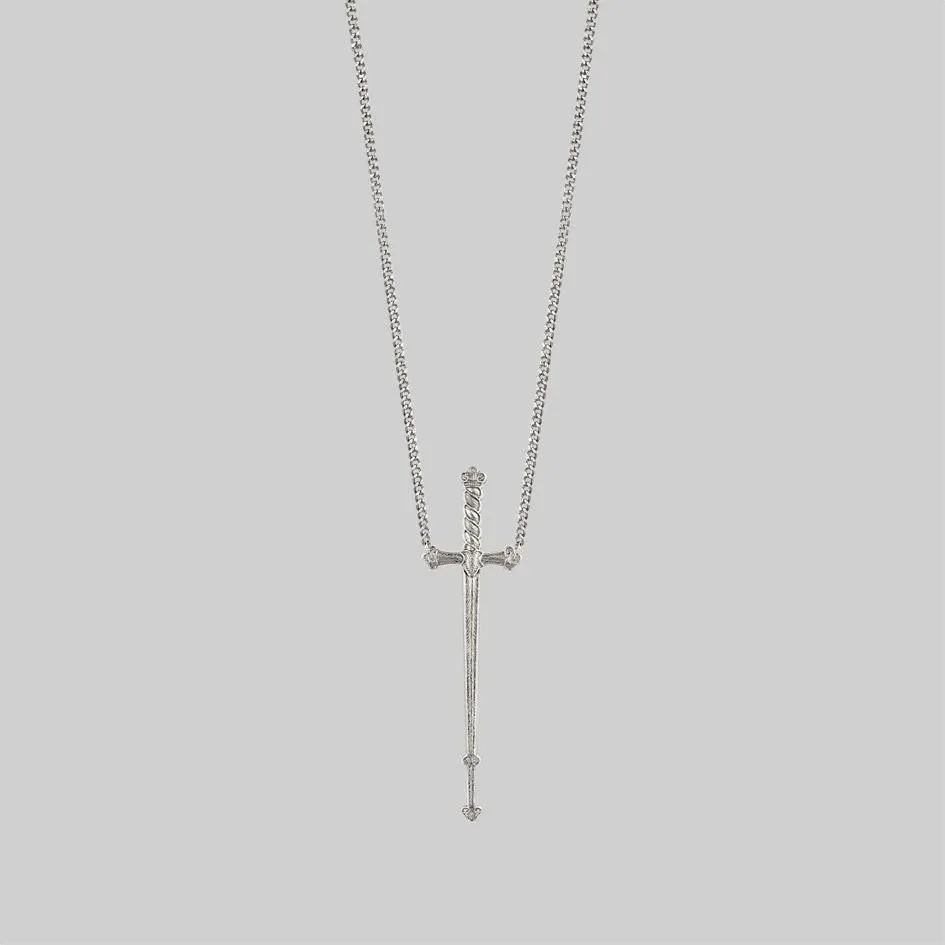 MERCY. Sword Necklace - Silver