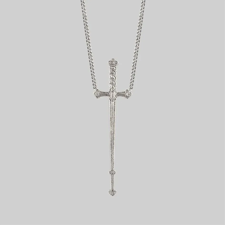 MERCY. Sword Necklace - Silver