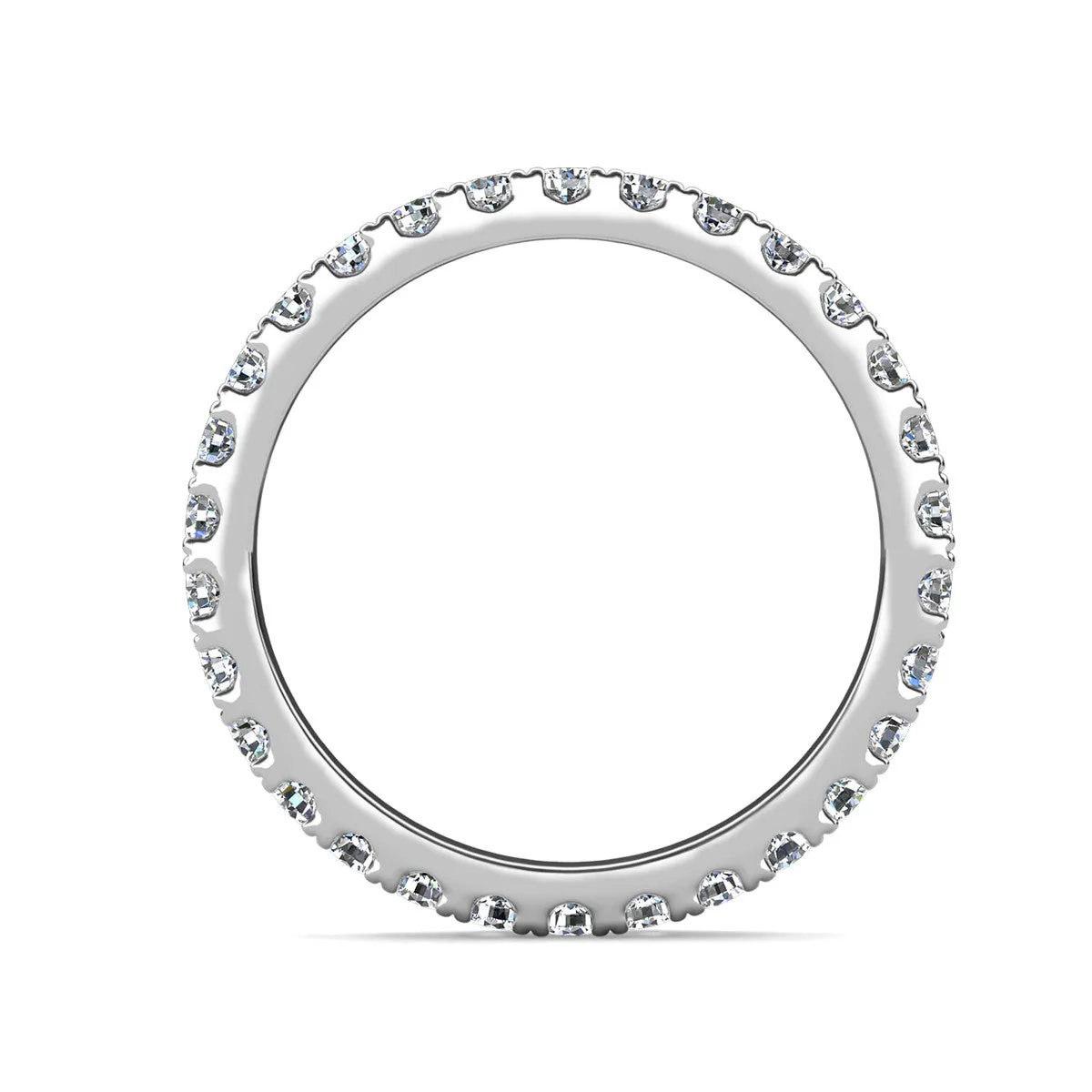 Moissanite by Cate & Chloe Sadie Sterling Silver Ring with Moissanite Crystals