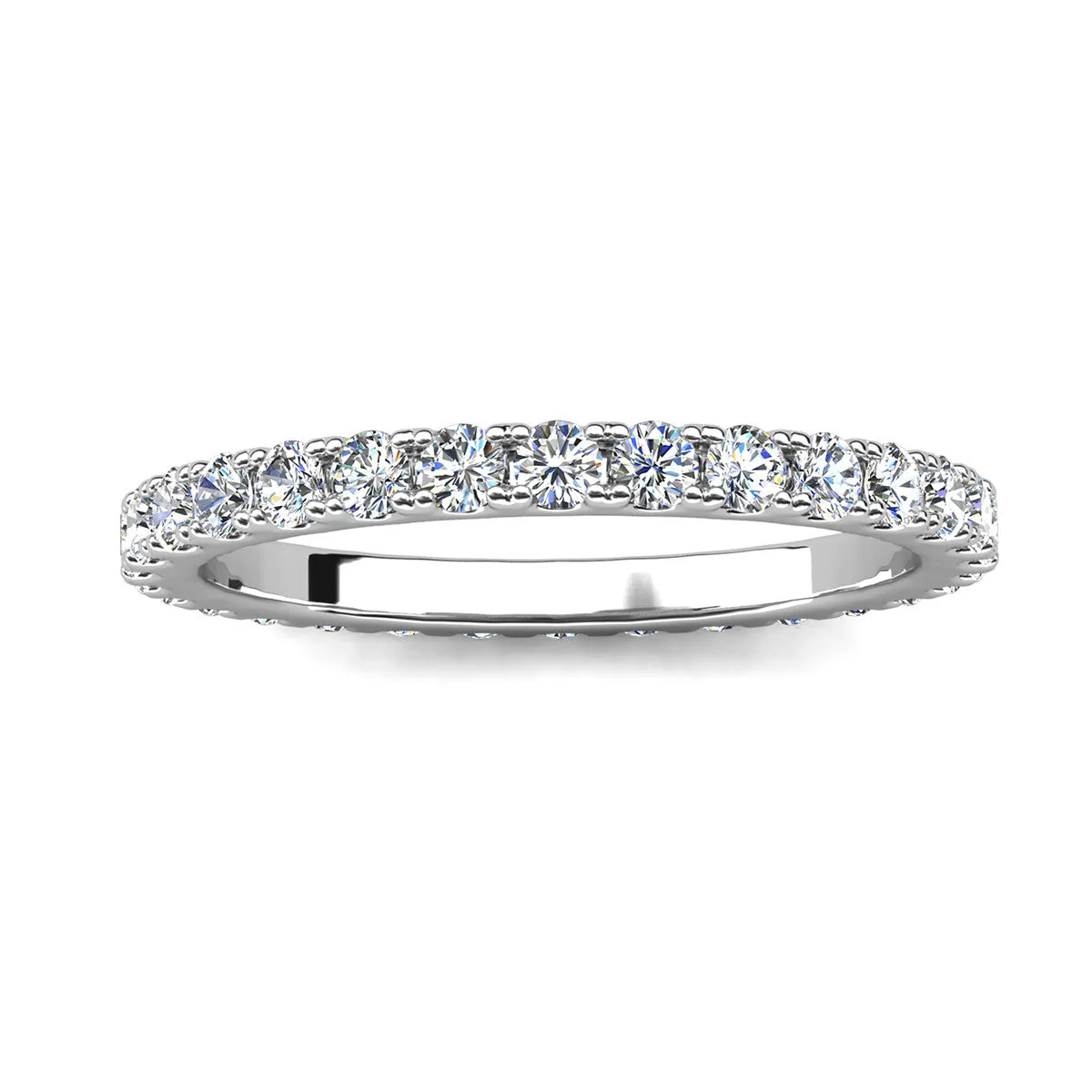 Moissanite by Cate & Chloe Sadie Sterling Silver Ring with Moissanite Crystals