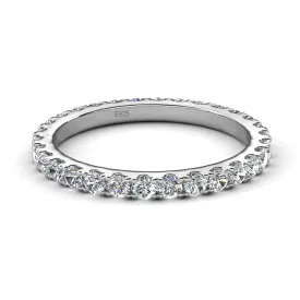 Moissanite by Cate & Chloe Sadie Sterling Silver Ring with Moissanite Crystals