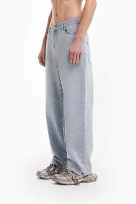 MONOGRAM LIGHT BLUE DENIM