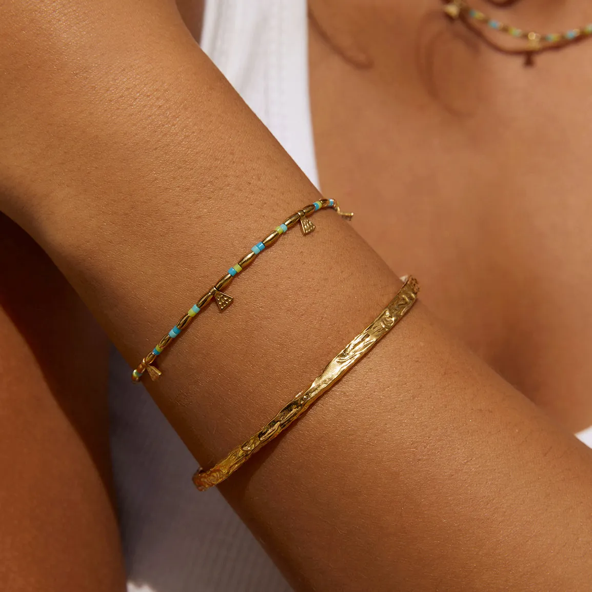 Natalia Gold Bracelet - Ocean