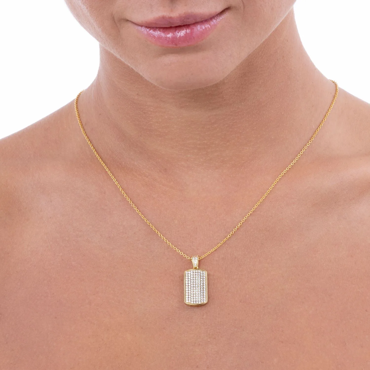 Olivia 44 Dog Tag Necklace