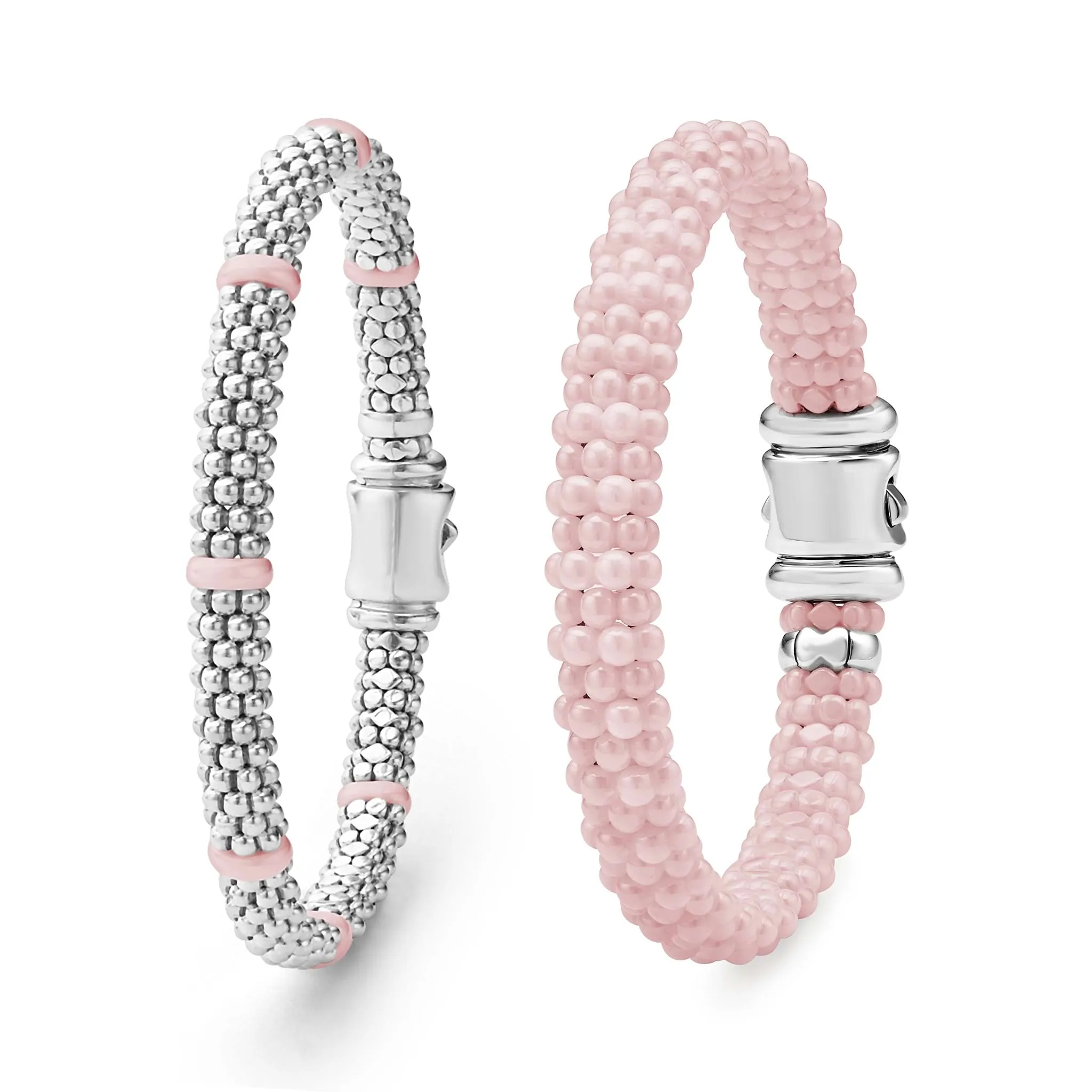Pink Caviar Pink Ceramic Caviar Bracelet Gift Set