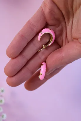 Pink Star Hoops
