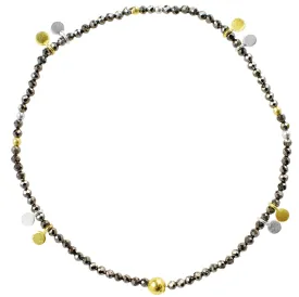 Pyrite's Booty Bracelet in Black Pyrite and 24K Gold Plate