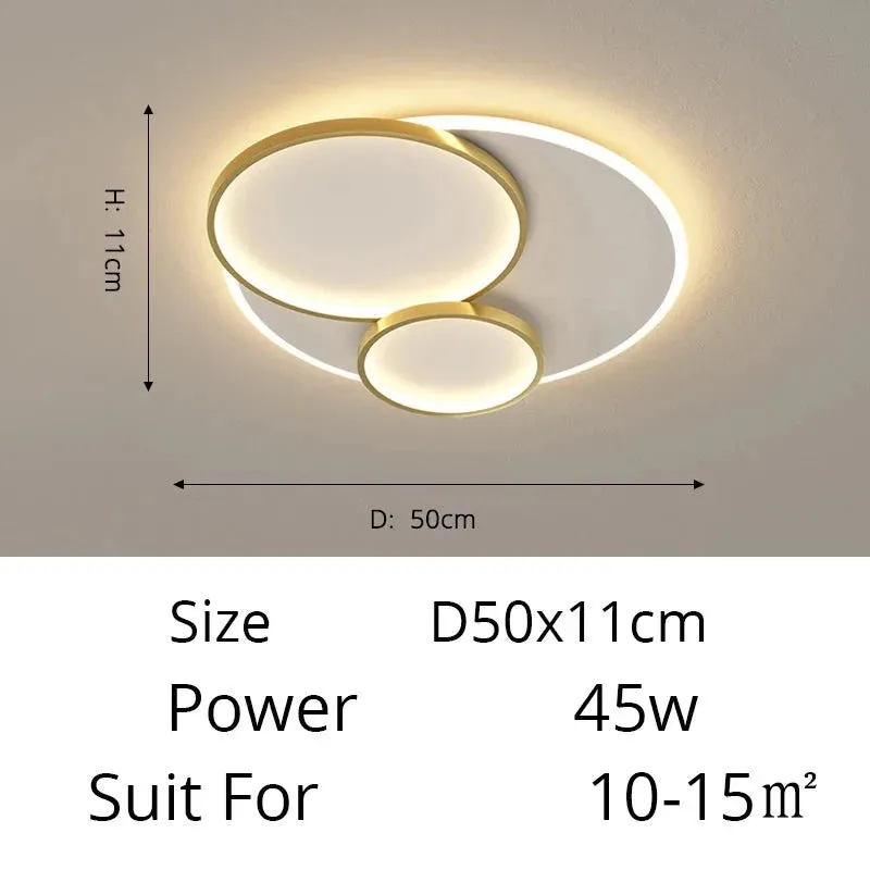 QIYI Thuphed LED Ceiling Chandelier Lights For Room Living Room Bedroom Rotatable Gold Black Indoor Lighting Fixture Lights Deco Luminaire