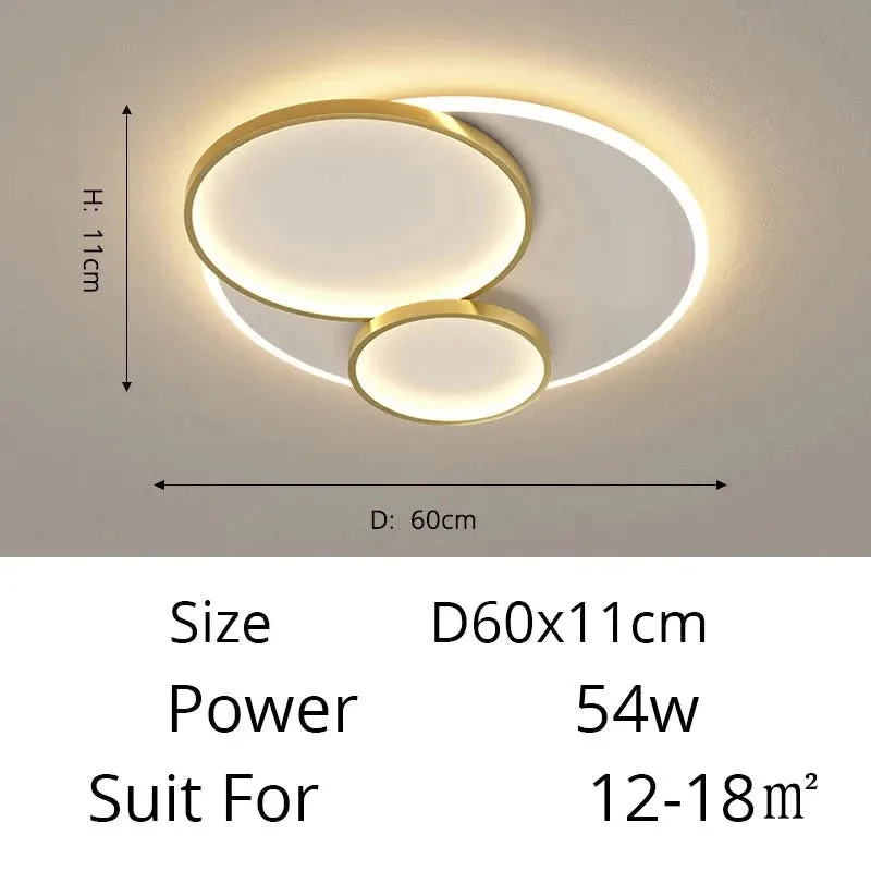 QIYI Thuphed LED Ceiling Chandelier Lights For Room Living Room Bedroom Rotatable Gold Black Indoor Lighting Fixture Lights Deco Luminaire