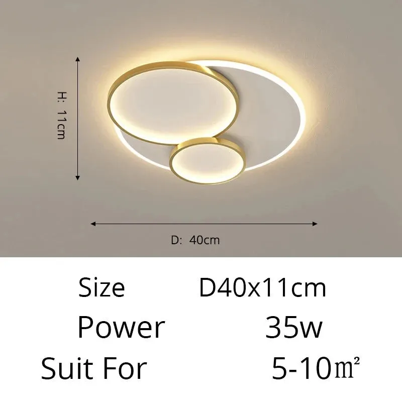 QIYI Thuphed LED Ceiling Chandelier Lights For Room Living Room Bedroom Rotatable Gold Black Indoor Lighting Fixture Lights Deco Luminaire