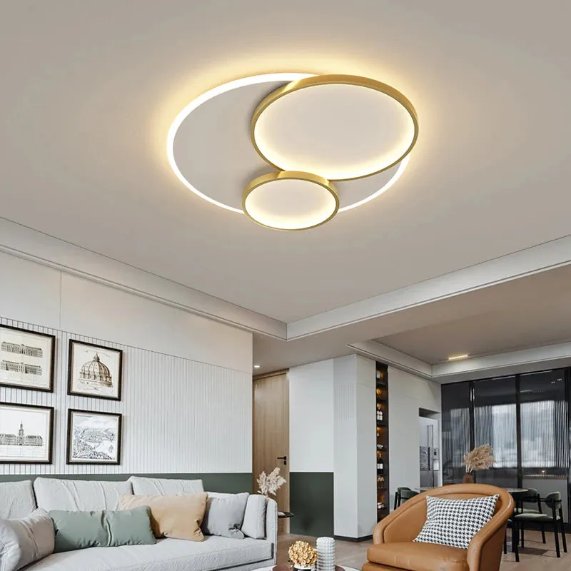 QIYI Thuphed LED Ceiling Chandelier Lights For Room Living Room Bedroom Rotatable Gold Black Indoor Lighting Fixture Lights Deco Luminaire