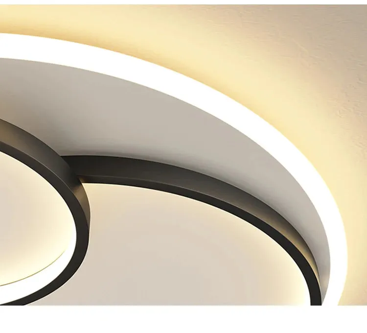 QIYI Thuphed LED Ceiling Chandelier Lights For Room Living Room Bedroom Rotatable Gold Black Indoor Lighting Fixture Lights Deco Luminaire