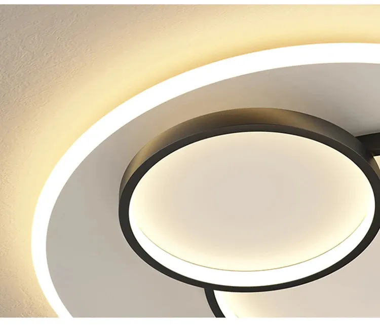 QIYI Thuphed LED Ceiling Chandelier Lights For Room Living Room Bedroom Rotatable Gold Black Indoor Lighting Fixture Lights Deco Luminaire