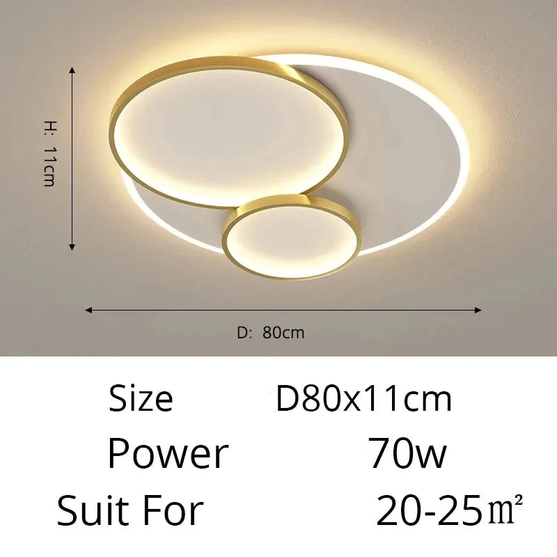 QIYI Thuphed LED Ceiling Chandelier Lights For Room Living Room Bedroom Rotatable Gold Black Indoor Lighting Fixture Lights Deco Luminaire