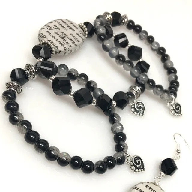 "Love Story" Stretch Bracelet Set
